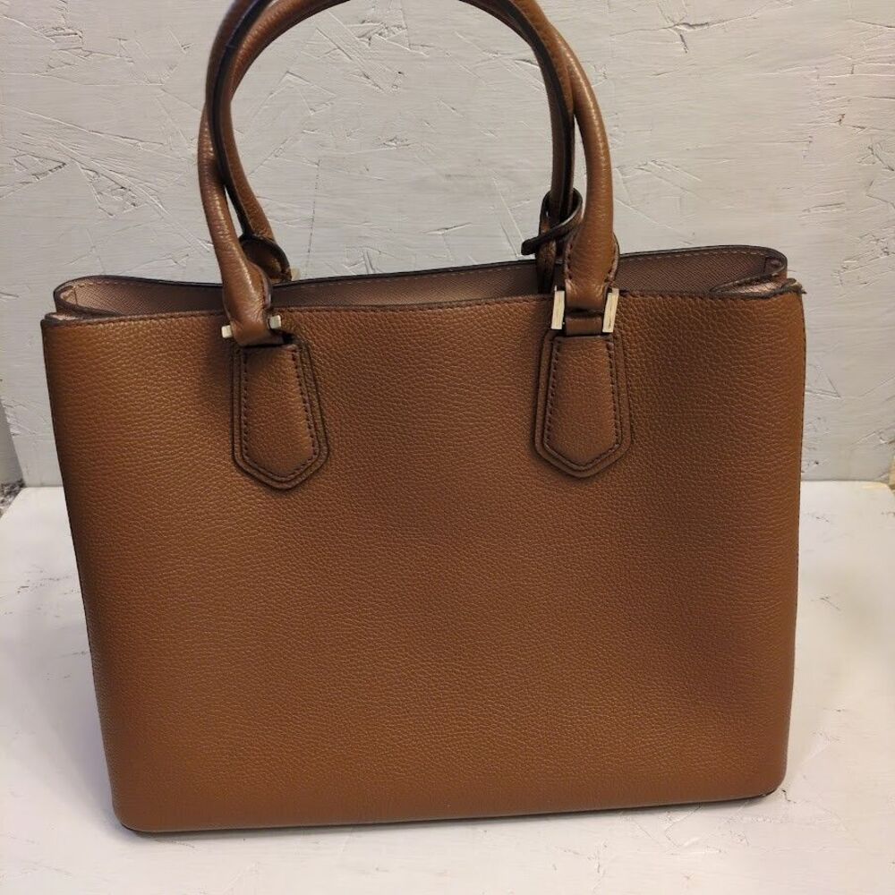 Michael Kors Adele Large Brown Leather Satchel Re… - image 4